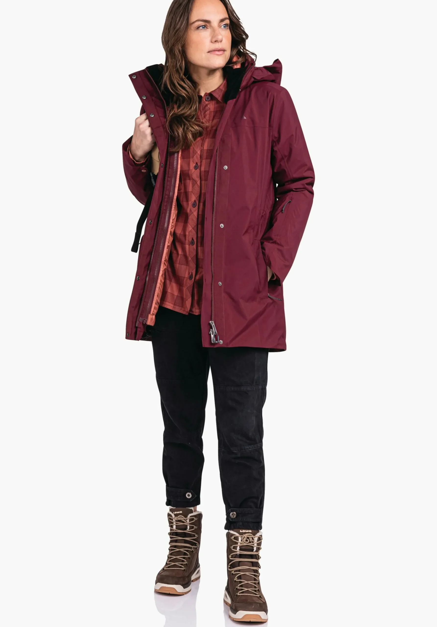 WOMEN SCHÖFFEL Travel/Leisure|Double Jackets<Waterproof and fashionable 3in1 parka rot