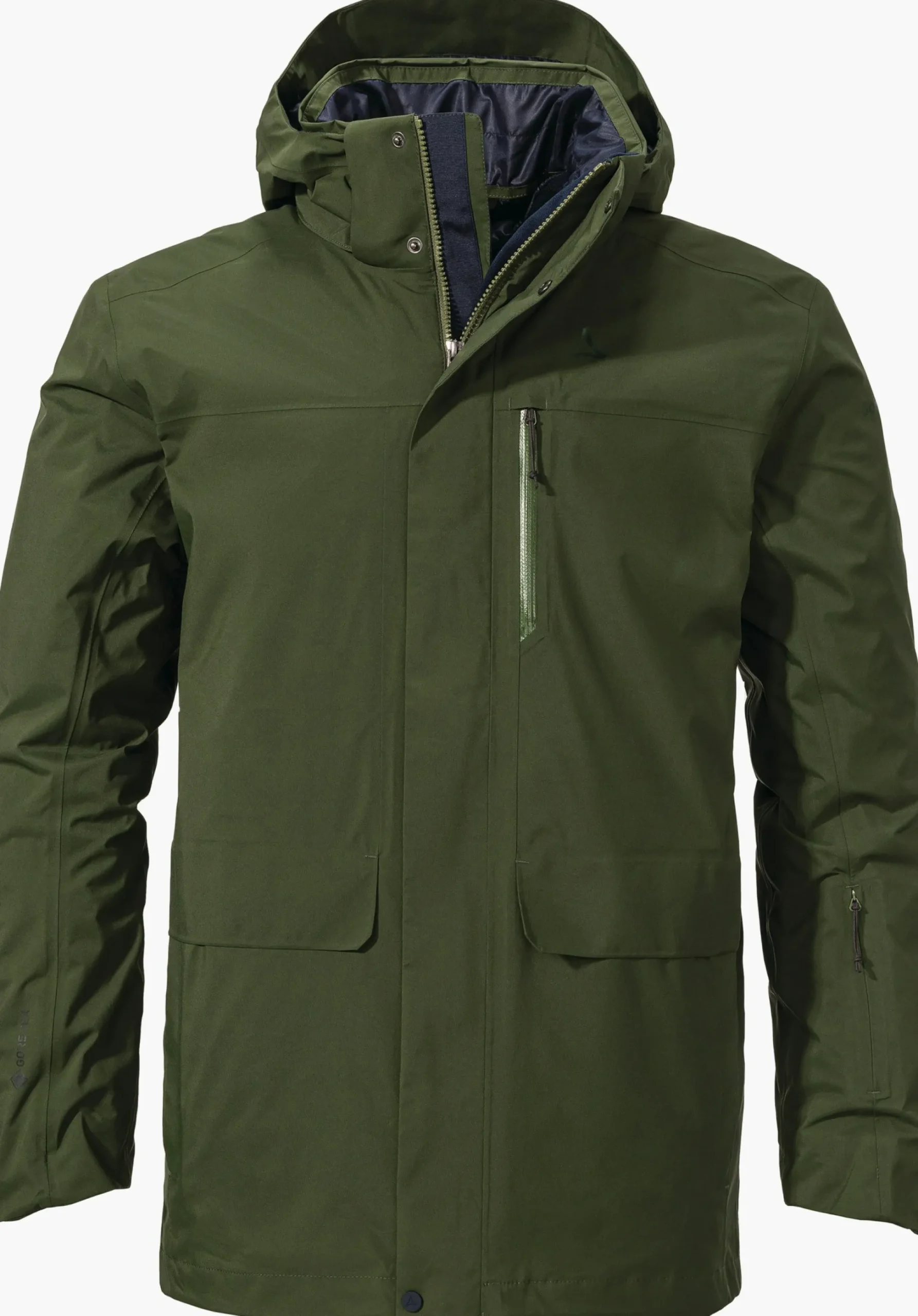 MEN SCHÖFFEL Travel/Leisure|Double Jackets<Waterproof and fashionable 3in1 parka green