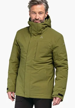 MEN SCHÖFFEL Parka / Coat|Outdoor Jackets|Trek & Hike<Waterproof jacket with padding inside orange