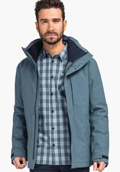MEN SCHÖFFEL Trek & Hike|Parka / Coat|Outdoor Jackets<Waterproof jacket with padding inside orange