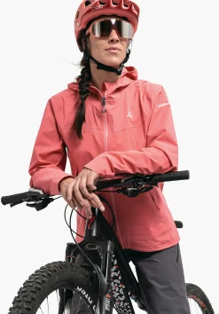 WOMEN SCHÖFFEL Bike<Waterproof mountain bike jacket rosa