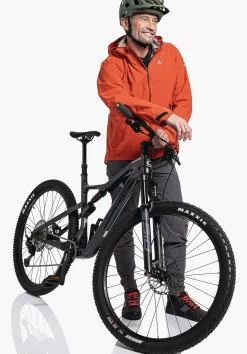 MEN SCHÖFFEL Bike<Waterproof mountain bike jacket orange