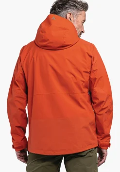MEN SCHÖFFEL Trek & Hike|Outdoor Jackets<Waterproof robust hardshell jacket orange