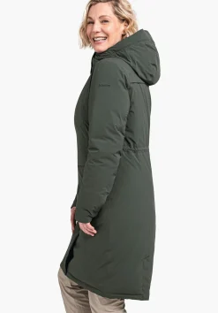 WOMEN SCHÖFFEL Travel/Leisure|Down- / Thermojacket<Waterproof urban down parka green