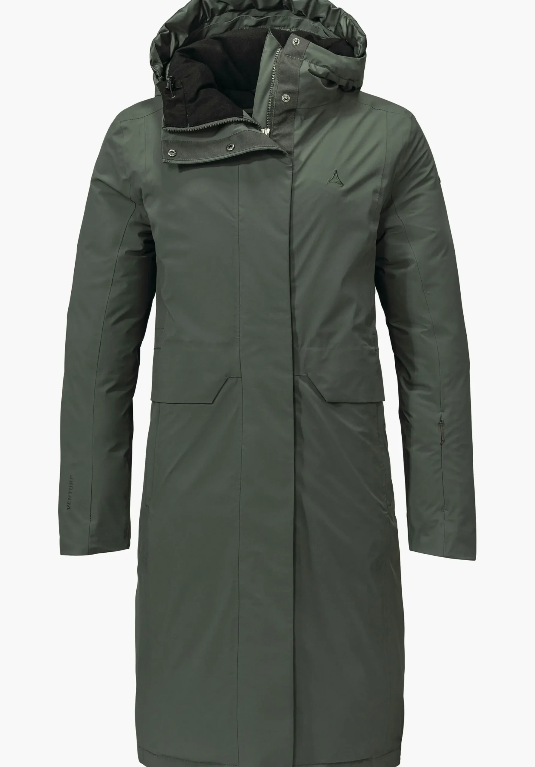 WOMEN SCHÖFFEL Travel/Leisure|Down- / Thermojacket<Waterproof urban down parka green