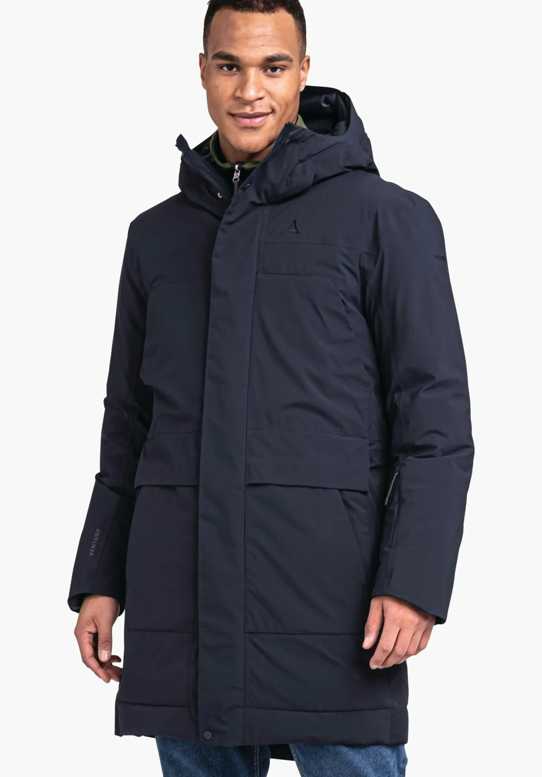 MEN SCHÖFFEL Travel/Leisure|Down- / Thermojacket<Waterproof urban down parka blue