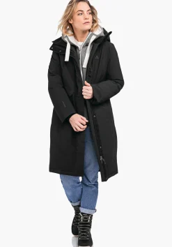 WOMEN SCHÖFFEL Travel/Leisure|Down- / Thermojacket<Waterproof urban down parka green