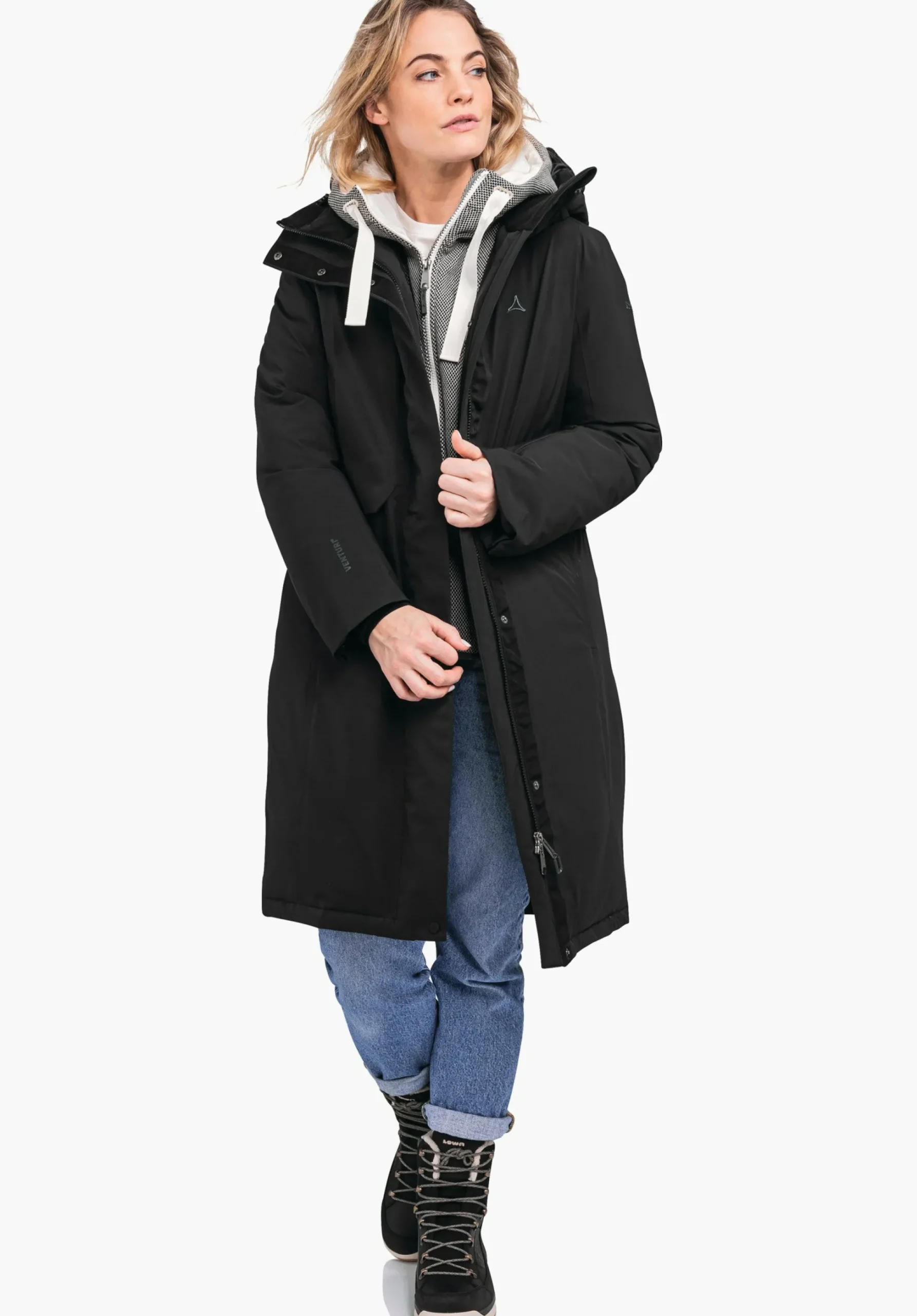 WOMEN SCHÖFFEL Travel/Leisure|Down- / Thermojacket<Waterproof urban down parka green