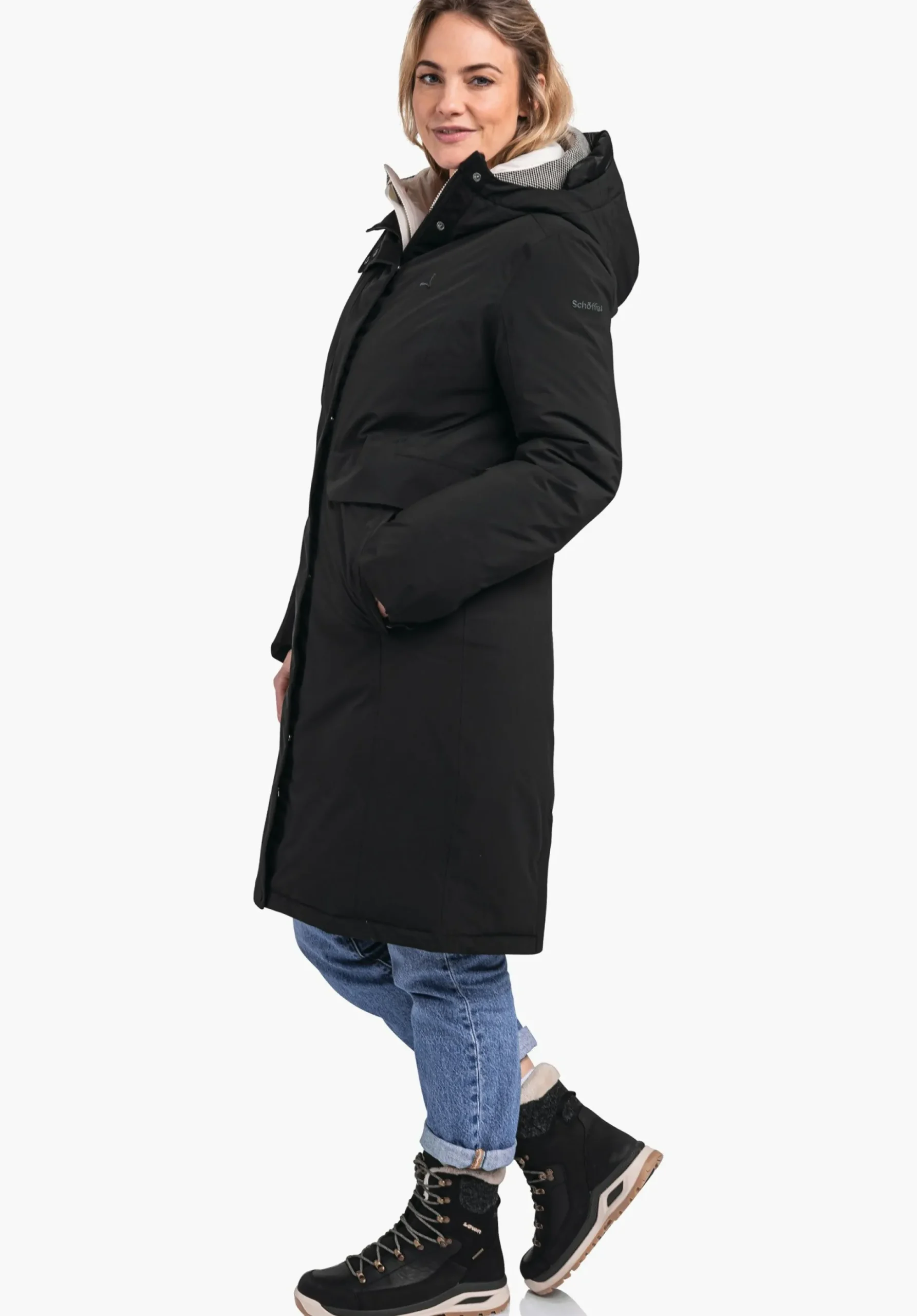 WOMEN SCHÖFFEL Travel/Leisure|Down- / Thermojacket<Waterproof urban down parka green
