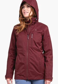 WOMEN SCHÖFFEL Trek & Hike|Outdoor Jackets<Waterproof ZipIn hiking jacket red