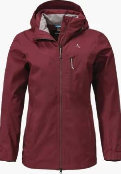 WOMEN SCHÖFFEL Trek & Hike|Outdoor Jackets<Waterproof ZipIn hiking jacket red