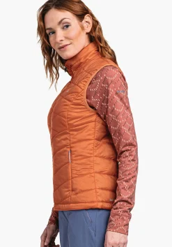 WOMEN SCHÖFFEL Trek & Hike<Windproof & padded hiking gilet orange