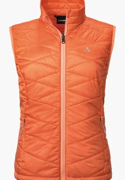 WOMEN SCHÖFFEL Trek & Hike<Windproof & padded hiking gilet orange