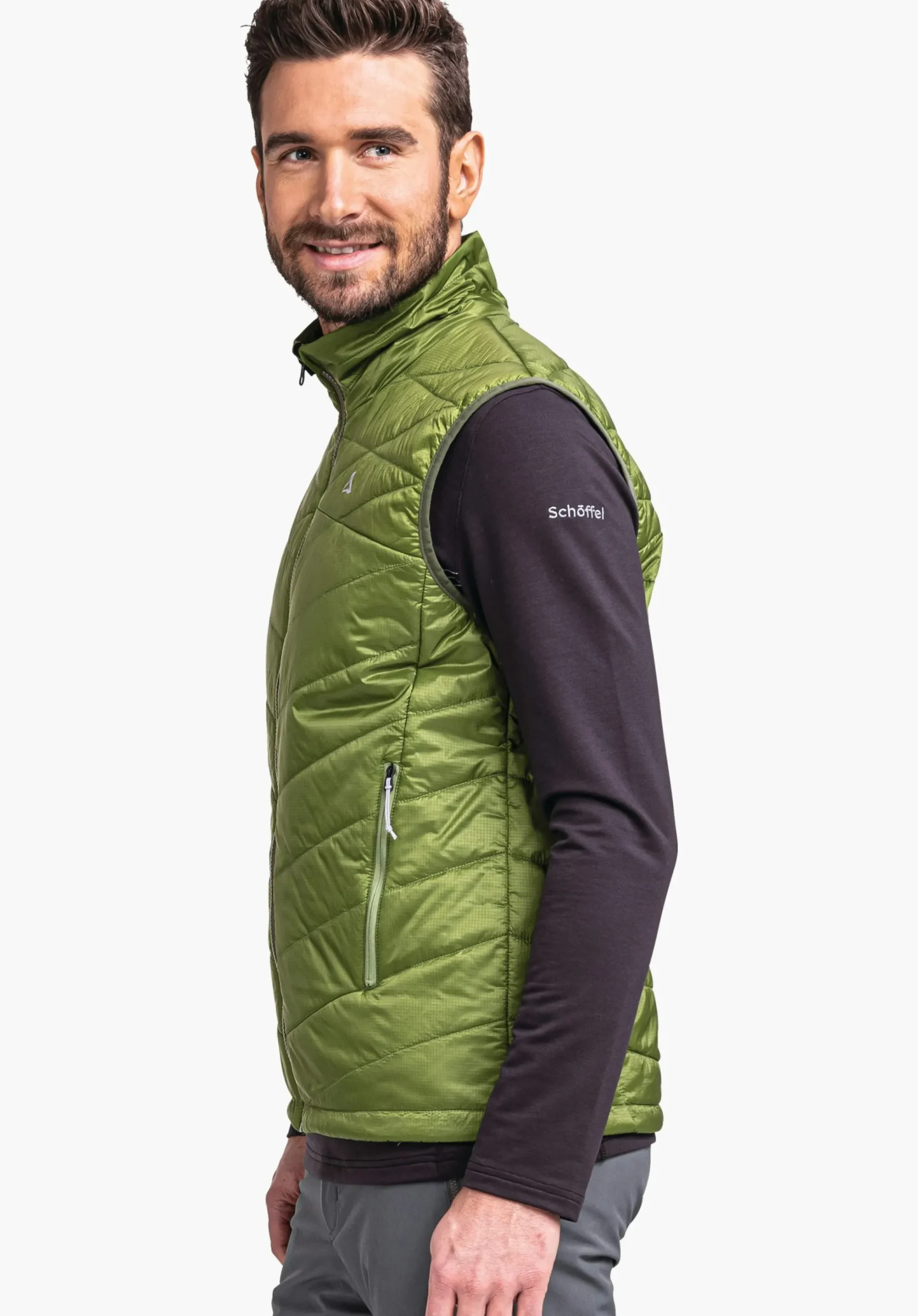 MEN SCHÖFFEL Trek & Hike<Windproof & padded hiking gilet orange