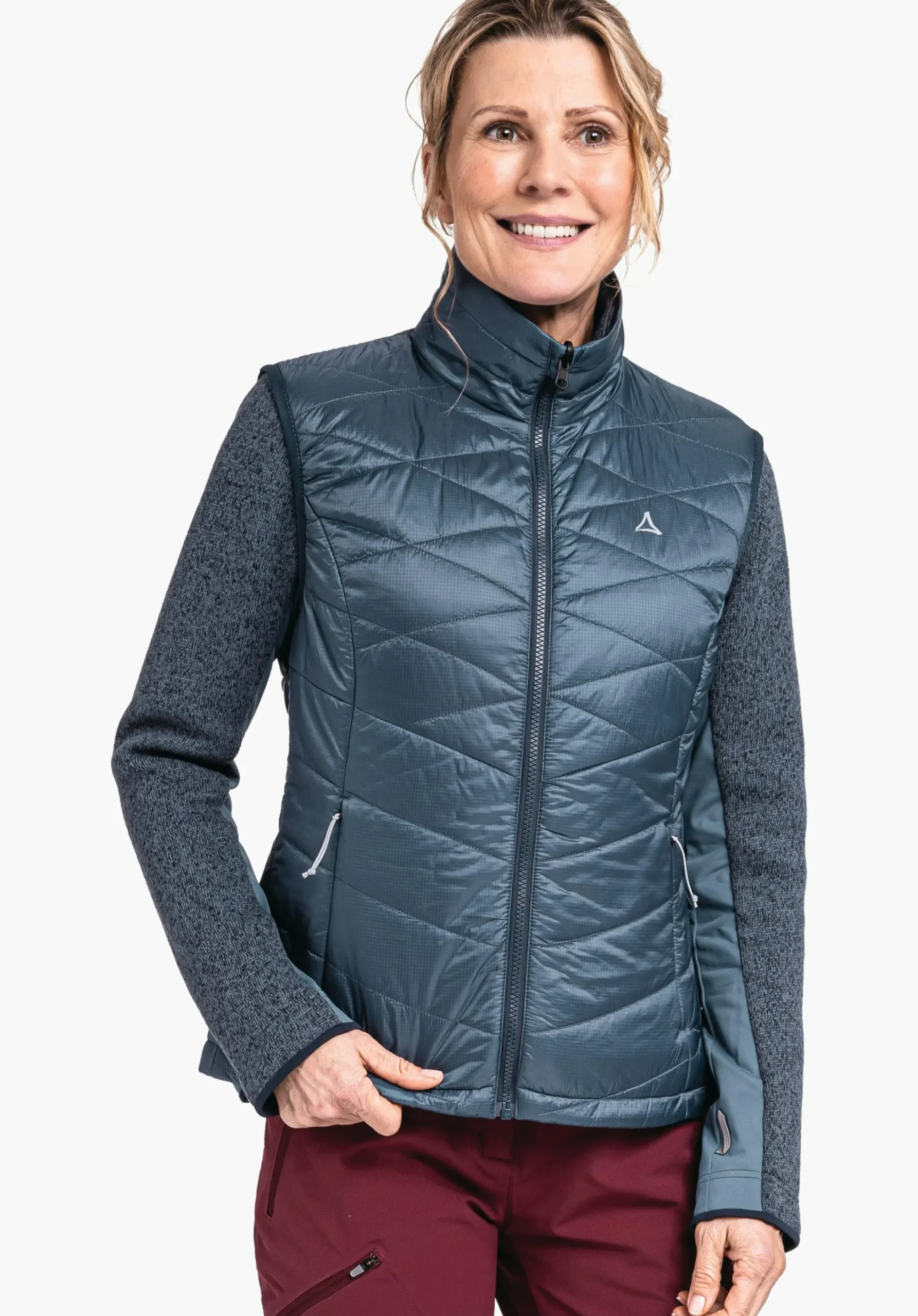 WOMEN SCHÖFFEL Trek & Hike<Windproof & padded hiking gilet orange