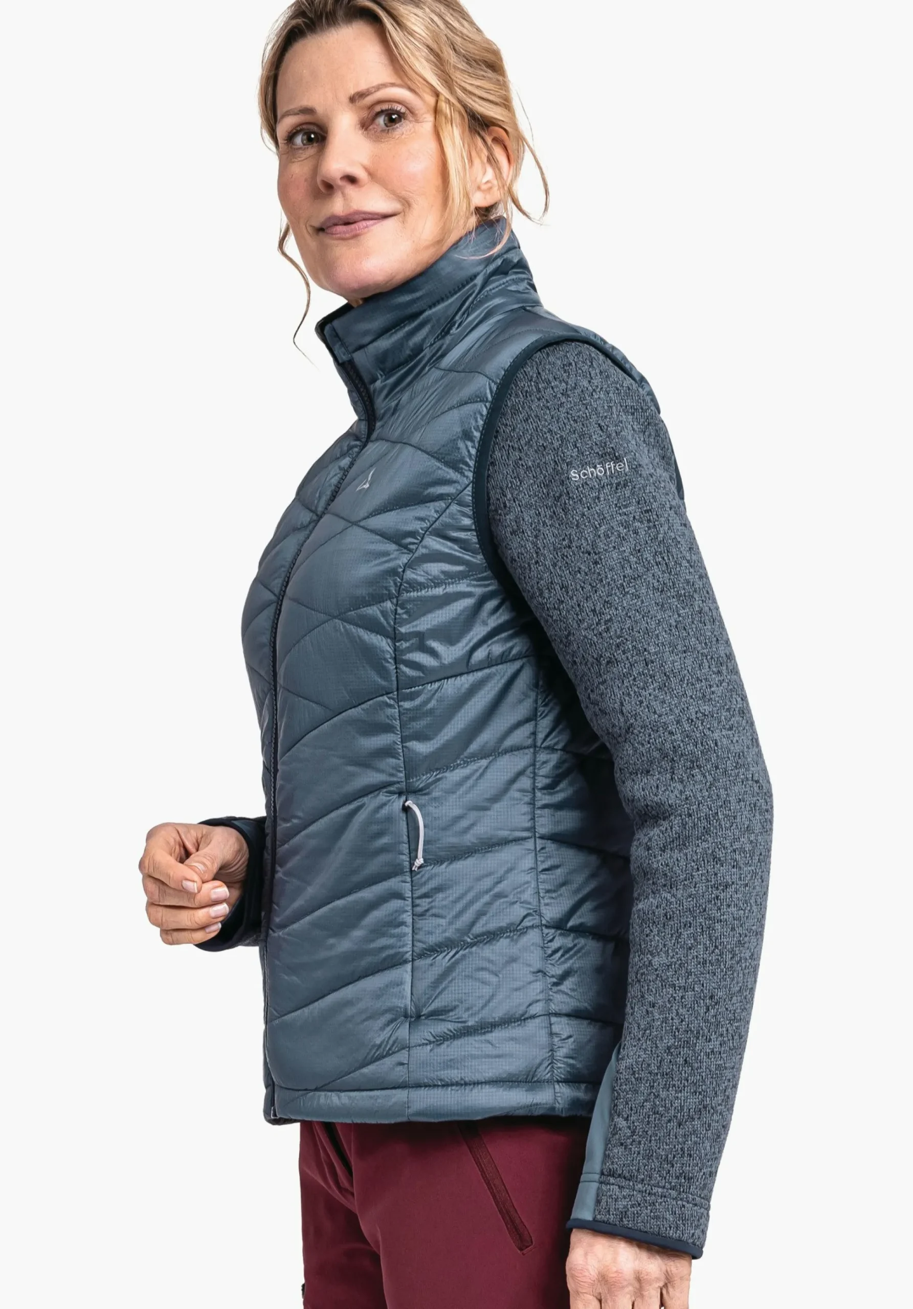 WOMEN SCHÖFFEL Trek & Hike<Windproof & padded hiking gilet orange