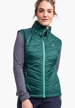 WOMEN SCHÖFFEL Trek & Hike<Windproof & padded hiking gilet orange