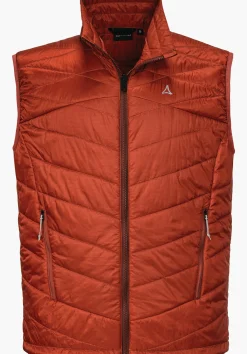 MEN SCHÖFFEL Trek & Hike<Windproof & padded hiking gilet orange