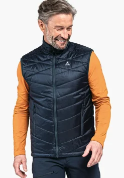 MEN SCHÖFFEL Trek & Hike<Windproof & padded hiking gilet orange