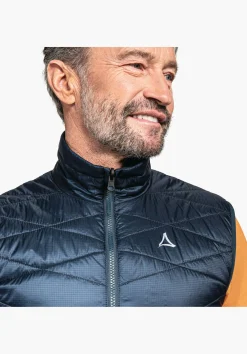 MEN SCHÖFFEL Trek & Hike<Windproof & padded hiking gilet orange