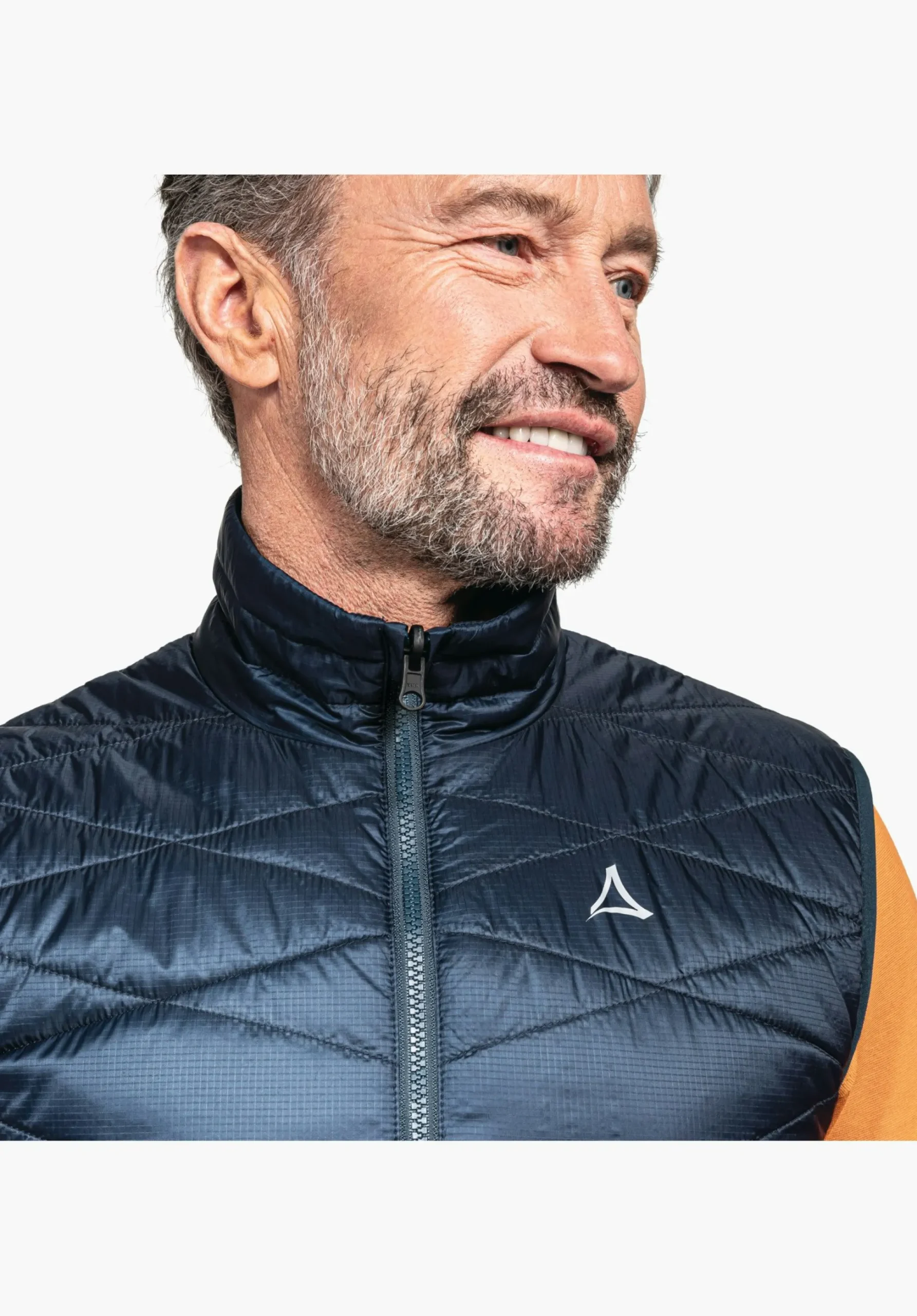 MEN SCHÖFFEL Trek & Hike<Windproof & padded hiking gilet orange